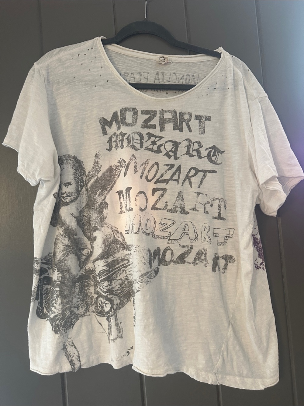 Magnolia Pearl White Graphic Mozart Tee